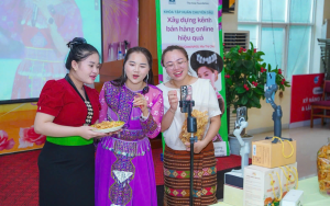 Chúc Chi tham gia khóa học bán hàng trực tuyến làm Trung tâm Nguồn lực Tài chính Cộng đồng (CFRC) tổ chức