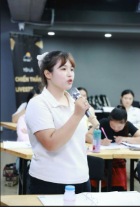 Minh Anh chia sẻ những kết quả đạt sau khi tham gia khóa học