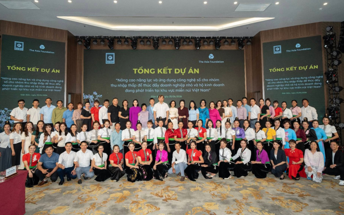 CFRC tổ chức hội nghị tổng kết Dự án Nâng cao năng lực và ứng dụng công nghệ số cho nhóm thu nhập thấp tại Điện Biên